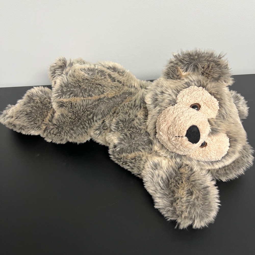 Disney Pre Duffy Hidden Mickey Teddy Bear Stuffed Animal 18 in Laying Down